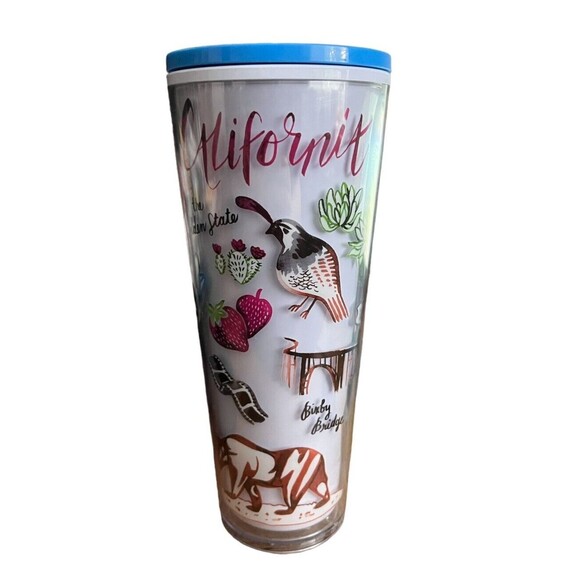 New Starbucks California State Cold Cup Venti Tumbler 24 Oz 2022 No Straw - Picture 1 of 6